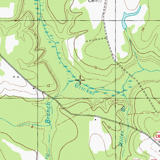 Topographic Map of Dunmore Branch, NC