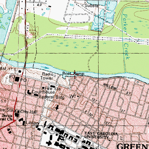 Topographic Map of Ripple City, NC