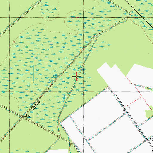 Topographic Map of Dike Leg, NC