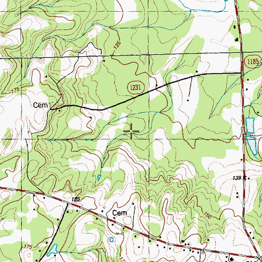 Topographic Map of Hannah Creek Church, NC
