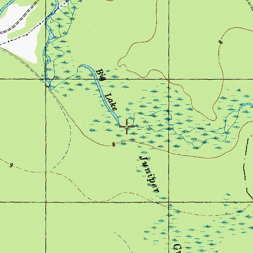 Topographic Map of Juniper Creek, NC