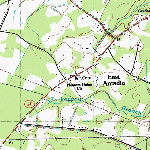 Topographic Map of Pleasant Union Church, NC