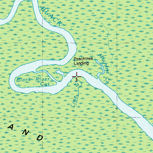 Topographic Map of Line Creek, NC