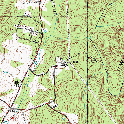 Topographic Map of Stony Hill Church, NC