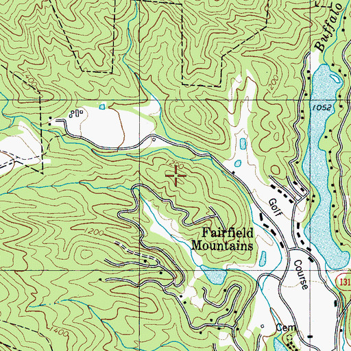 Topographic Map of Fairfield Mountain, NC