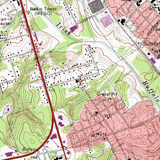 Topographic Map of Bethlehem Church, NC