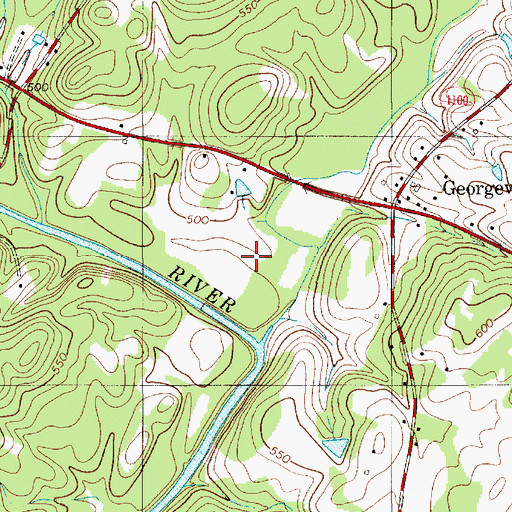 Topographic Map of Bosts Mill (historical), NC