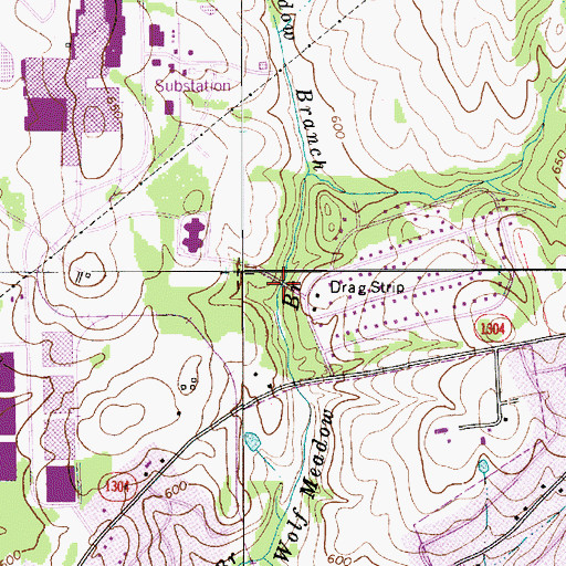 Topographic Map of Frank Liske Park, NC