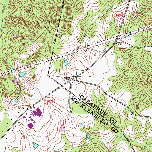 Topographic Map of Wallace Store (historical), NC