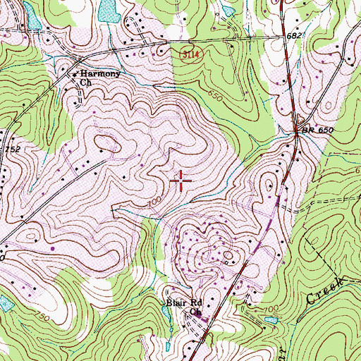 Topographic Map of Burdett (historical), NC