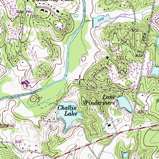 Topographic Map of Carmel Academy, NC