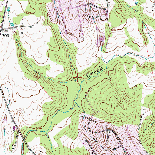 Topographic Map of Clear Creek, NC