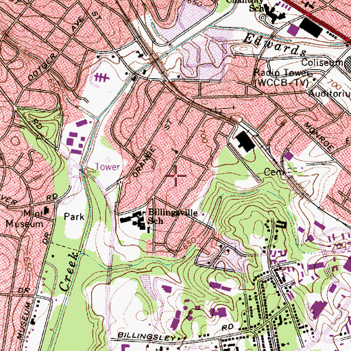 Topographic Map of Eastover, NC