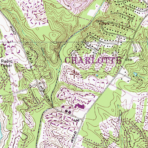 Topographic Map of Kingswood, NC