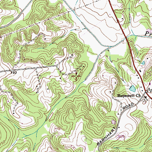 Topographic Map of MacConnell Lake, NC