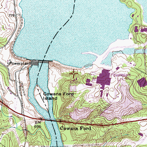 Topographic Map of McGuire Nuclear Station, NC
