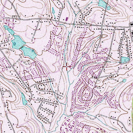 Topographic Map of Norfolk Southern Industrial Park, NC