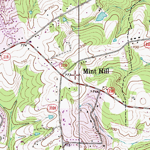 Topographic Map of Orville (historical), NC