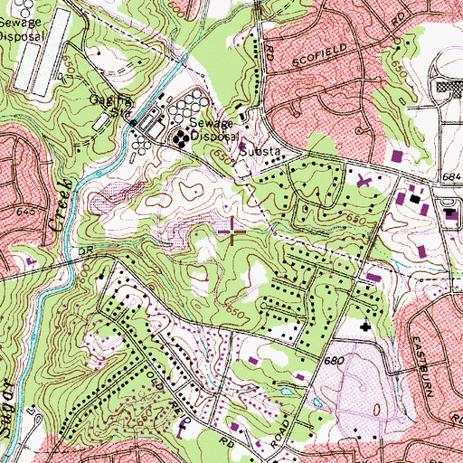 Topographic Map of Park Road Park, NC