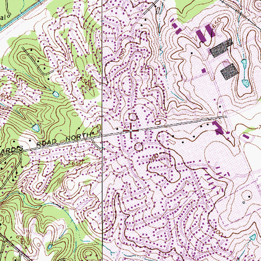 Topographic Map of Providence, NC