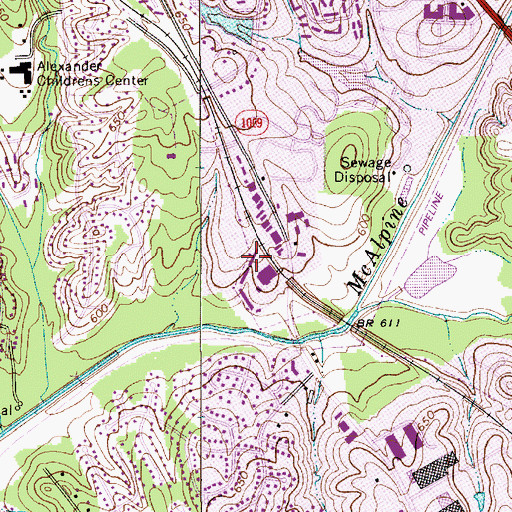 Topographic Map of Sharon, NC