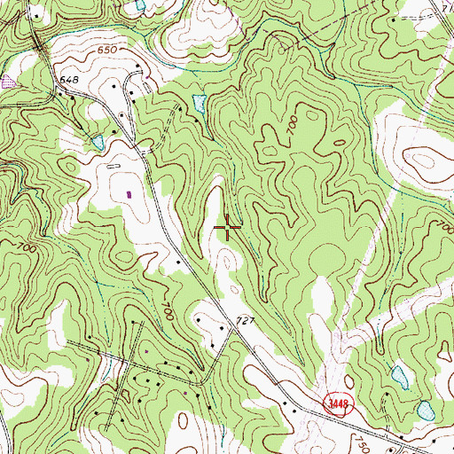 Topographic Map of Southminister Woods, NC