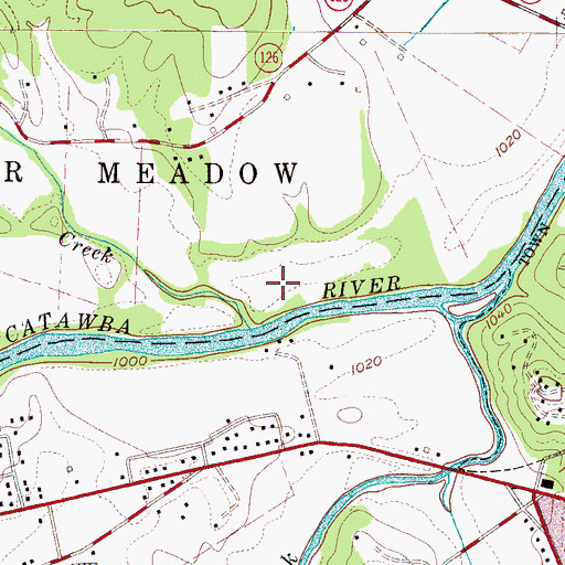 Topographic Map of Freedom High School, NC