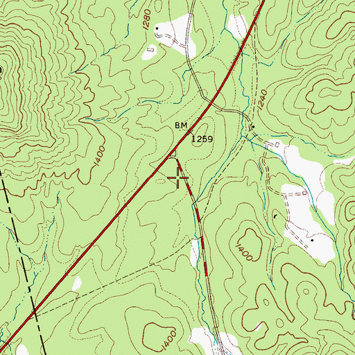 Topographic Map of Silver (historical), NC