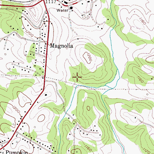 Topographic Map of Western Piedmont Community College, NC