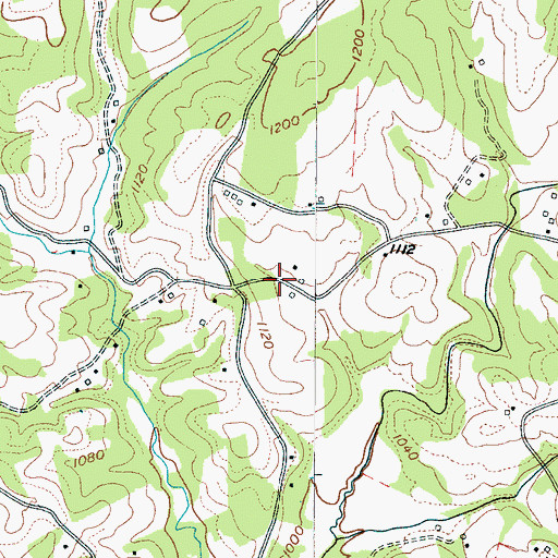 Topographic Map of Whiteside Mines (historical), NC