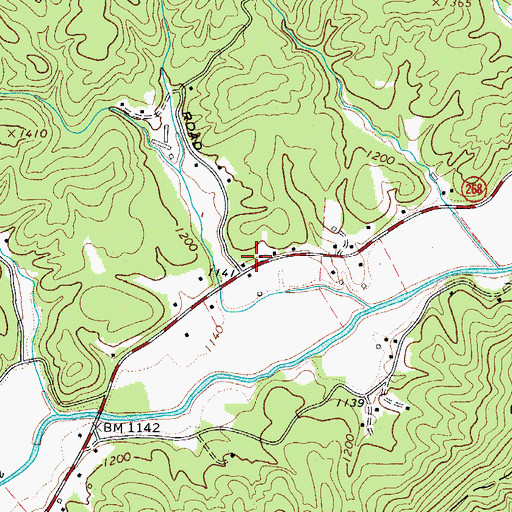Topographic Map of Cilley (historical), NC