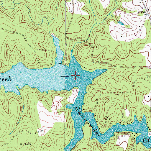 Topographic Map of Concord (historical), NC