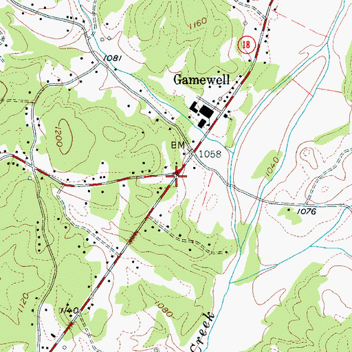 Topographic Map of Copenhagen (historical), NC