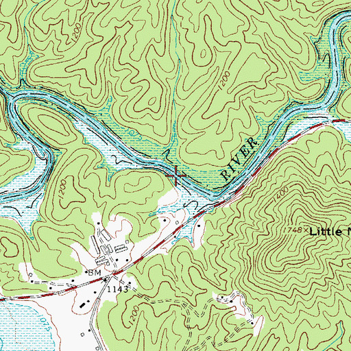 Topographic Map of Cosfort (historical), NC