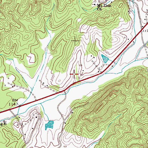 Topographic Map of Emanuel (historical), NC