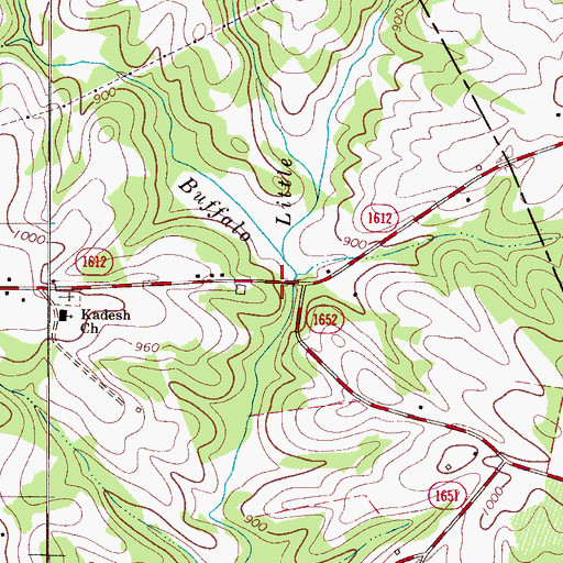 Topographic Map of Dixon Ford (historical), NC