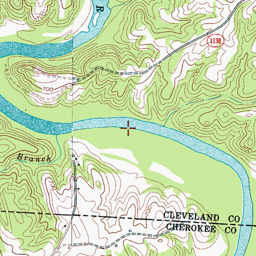 Topographic Map of Ellis Ferry (historical), NC