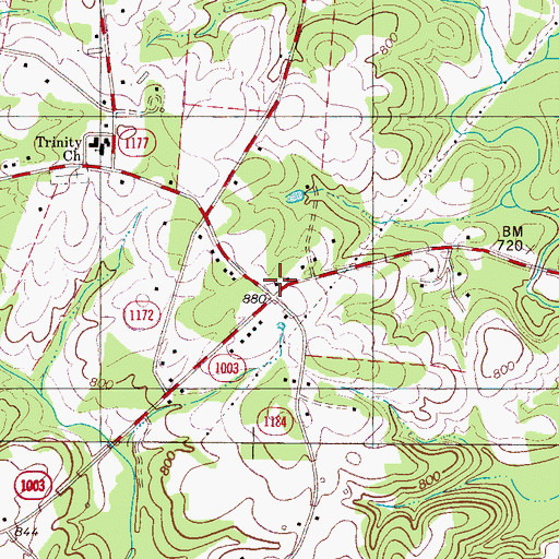 Topographic Map of Good (historical), NC