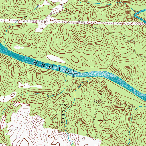 Topographic Map of Jones Ferry (historical), NC