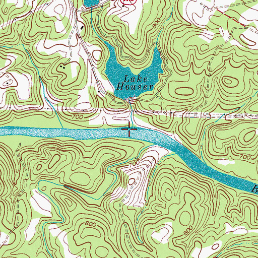 Topographic Map of Simmons Ford (historical), NC