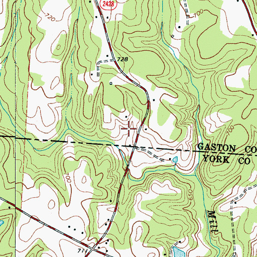 Topographic Map of Begonia (historical), NC
