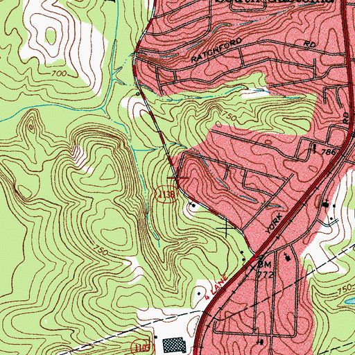 Topographic Map of Davis Park, NC