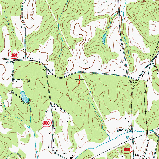 Topographic Map of William C Friday Junior High School, NC