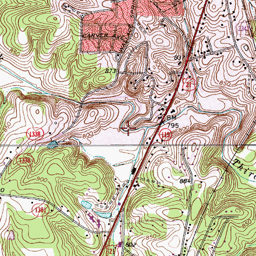 Topographic Map of Cowin (historical), NC