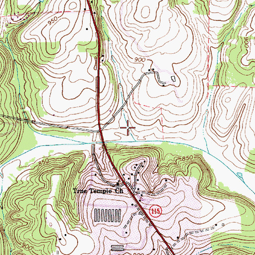 Topographic Map of Fort Dobbs (historical), NC