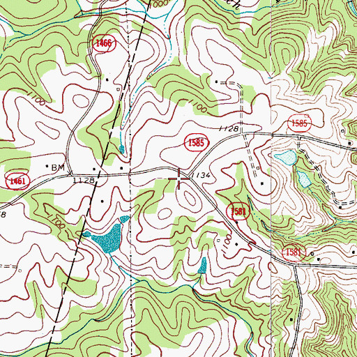 Topographic Map of New Hope (historical), NC