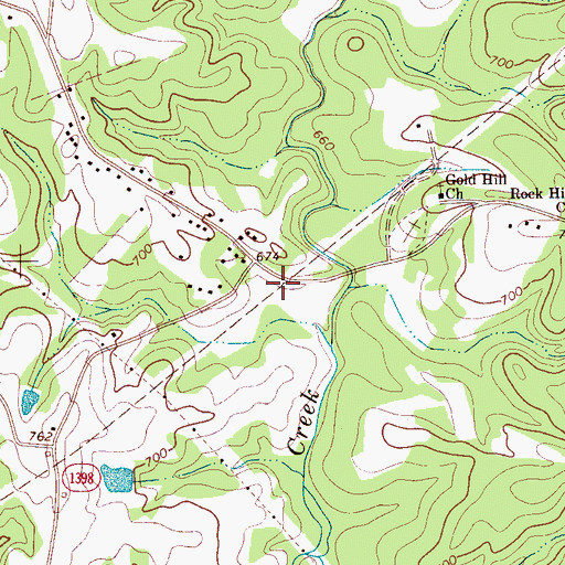 Topographic Map of Cottage Home (historical), NC
