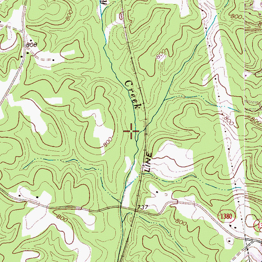 Topographic Map of Triangle (historical), NC