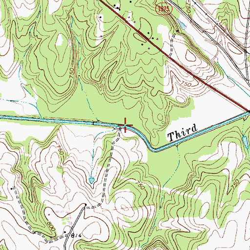 Topographic Map of Chowansville (historical), NC