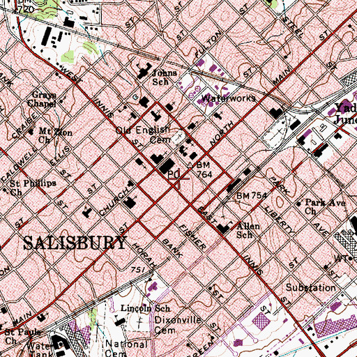 Topographic Map of Doctor Josephus Hall House, NC